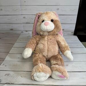 Build-A-Bear Cinnamon Bunny Rabbit 15" Plush Pink Ears Easter BAB‎